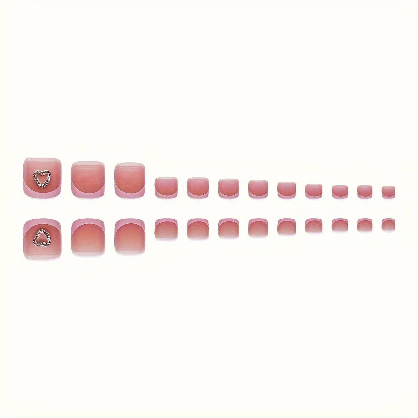48pcs hand and foot combination set with medium size square press-on nails with love pattern - sparkling diamond marble design suitable for all women, comfortable to wear at parties, celebrations, and daily wear, easy to oper